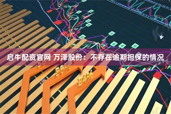 启牛配资官网 万泽股份：不存在逾期担保的情况