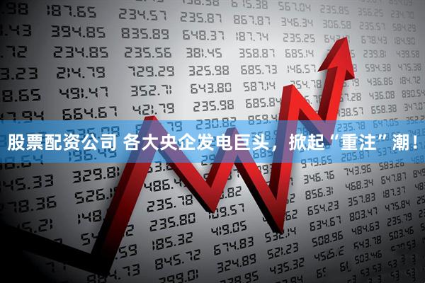 股票配资公司 各大央企发电巨头，掀起“重注”潮！
