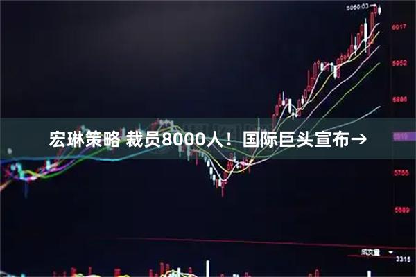 宏琳策略 裁员8000人！国际巨头宣布→